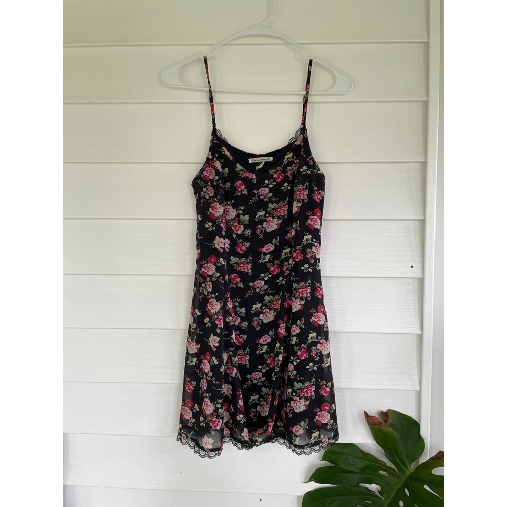 Flower Print Slip Dress